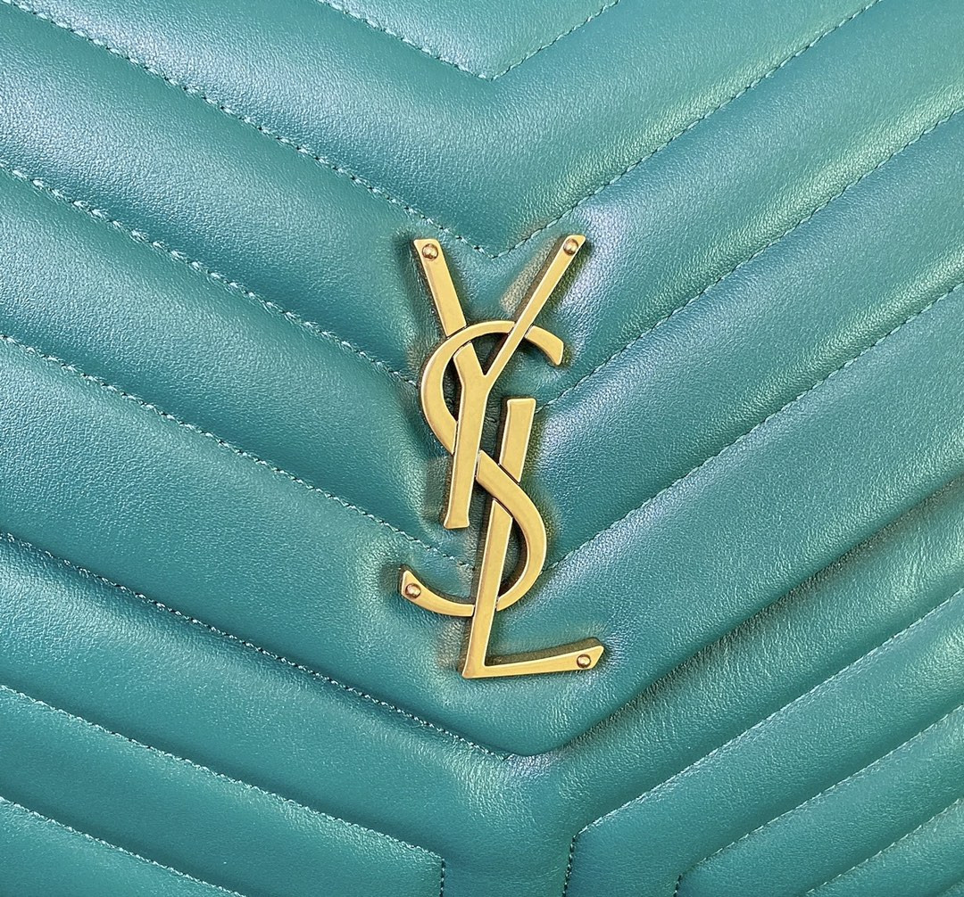 Y51 LOULOU MEDIUM BAG IN Y-QUILTED LEATHER BAG 12.5 X 8.6 X 4.7 INCHES