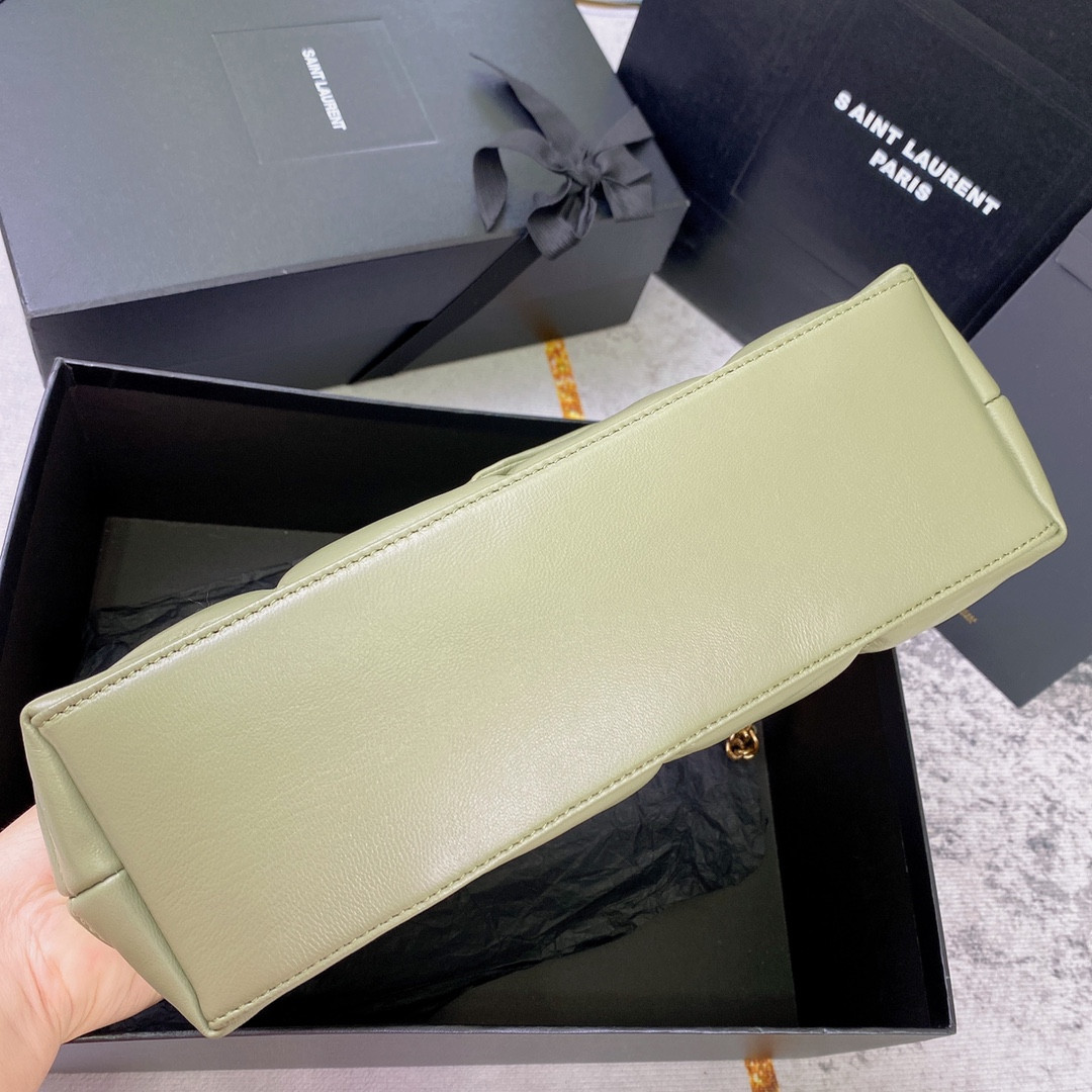 Y51 PUFFER SMALL IN NAPPA LEATHER GREEN 11.4 X 6.6 X 4.3 INCHES