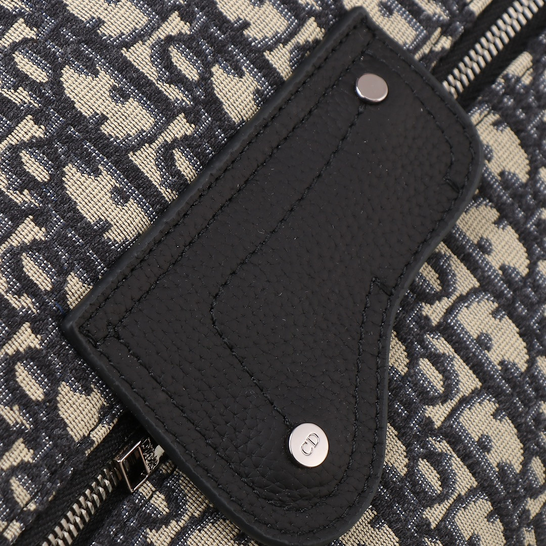 D10r Lingot Bag Beige and Black D10r Oblique Jacquard 50 x 25 x 21.5 cm