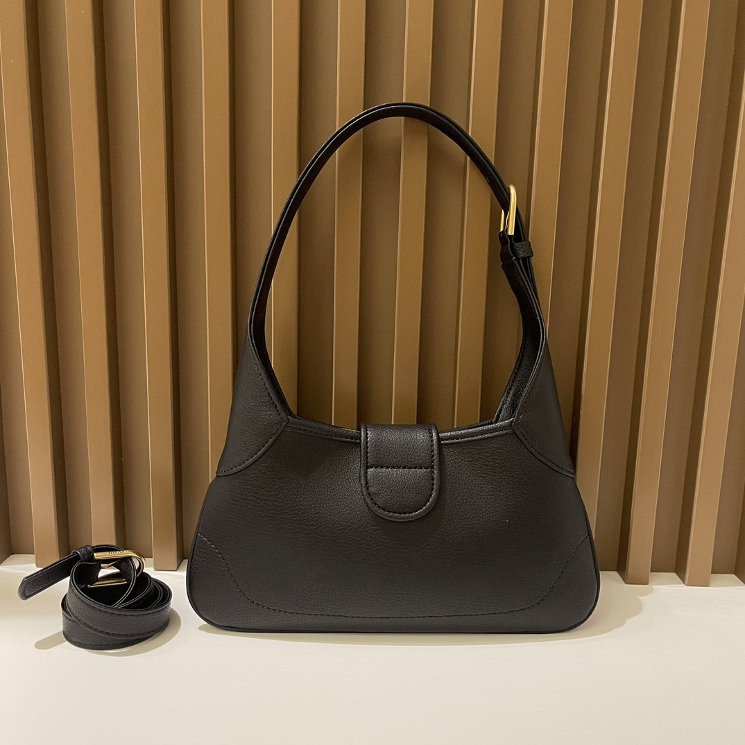 Gvc*1 APHRODITE SHOULDER BAG BLACK 27 X 13.5 X 2 cm