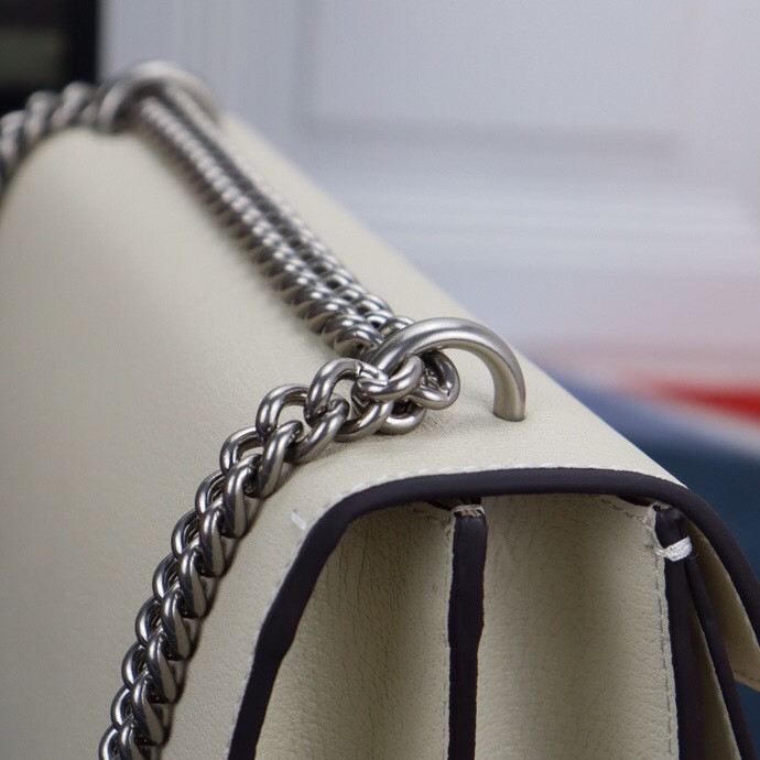 Gvc*1 DIONYSUS SMALL SHOULDER BAG WHITE 28x18x9cm