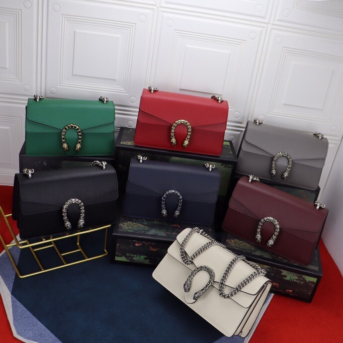 Gvc*1 DIONYSUS SMALL SHOULDER BAG WHITE 28x18x9cm