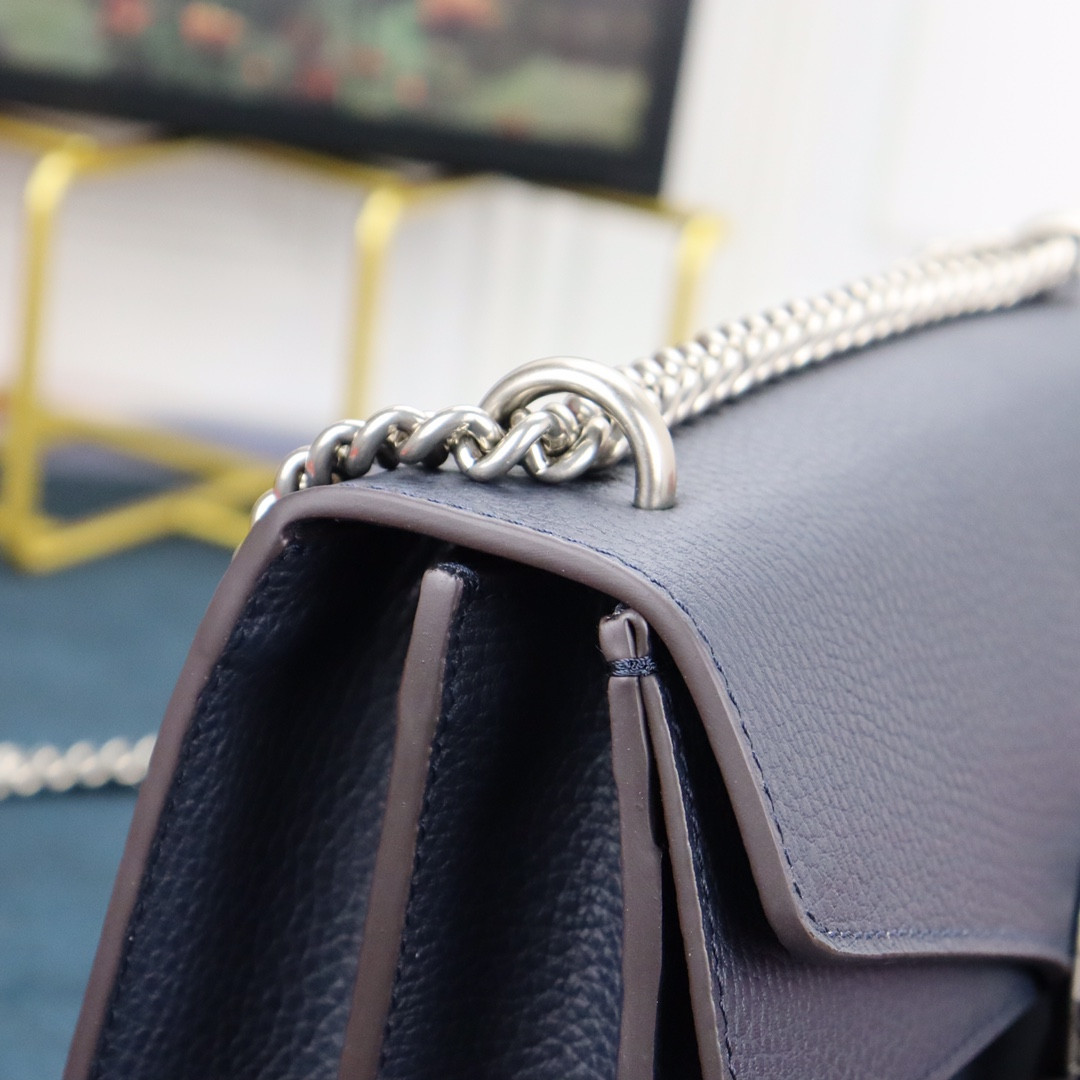 Gvc*1 DIONYSUS SMALL SHOULDER BAG NAVY 28x18x9cm