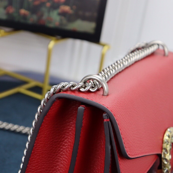 Gvc*1 DIONYSUS SMALL SHOULDER BAG RED 28x18x9cm