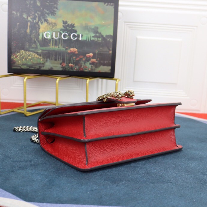 Gvc*1 DIONYSUS SMALL SHOULDER BAG RED 28x18x9cm