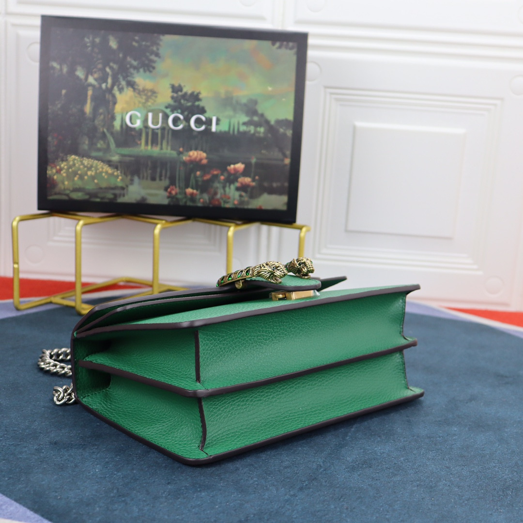 Gvc*1 DIONYSUS SMALL SHOULDER BAG GREEN 28x18x9cm