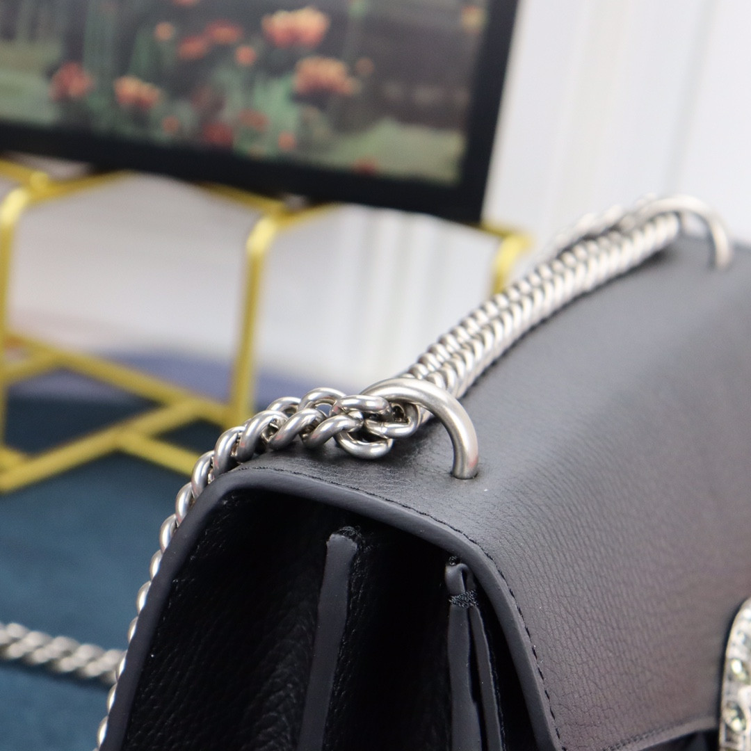 Gvc*1 DIONYSUS SMALL SHOULDER BAG BLACK 28x18x9cm