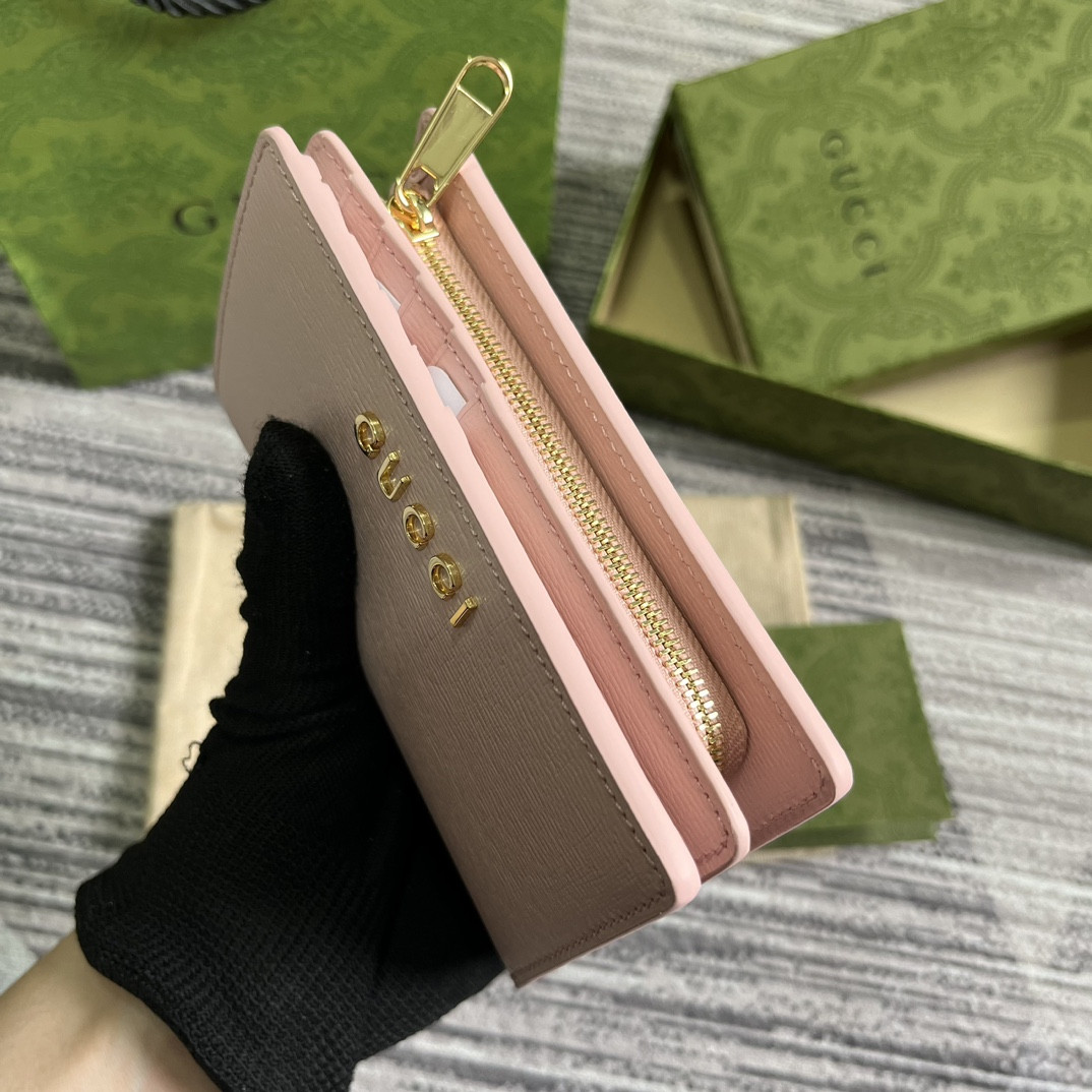 Gvc*1 Script Zip-Around Wallet pink 14 x 18.5 x 3cm