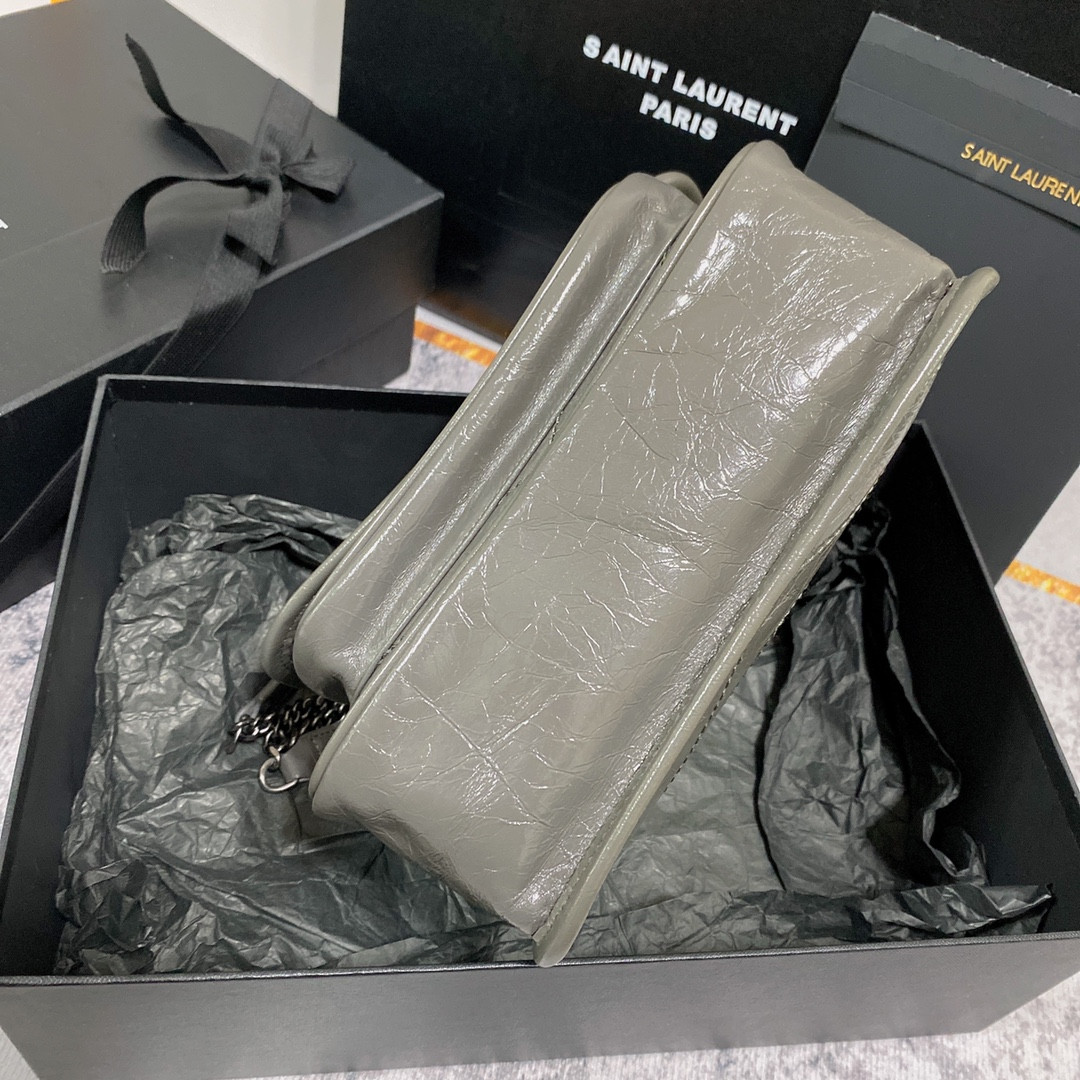 Y51 NIKI BABY IN VINTAGE LEATHER STORM 8.2 X 6 X 2.9 INCHES