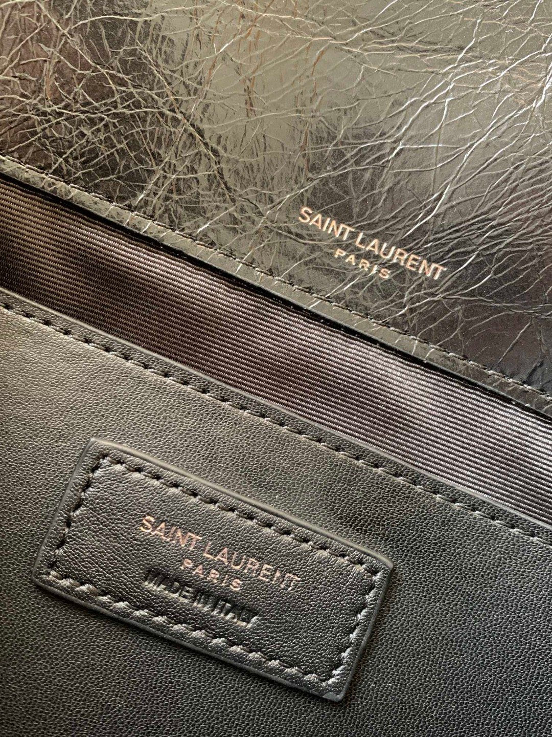 Y51 NIKI BABY IN VINTAGE LEATHER BLACK 21x16x7.5cm