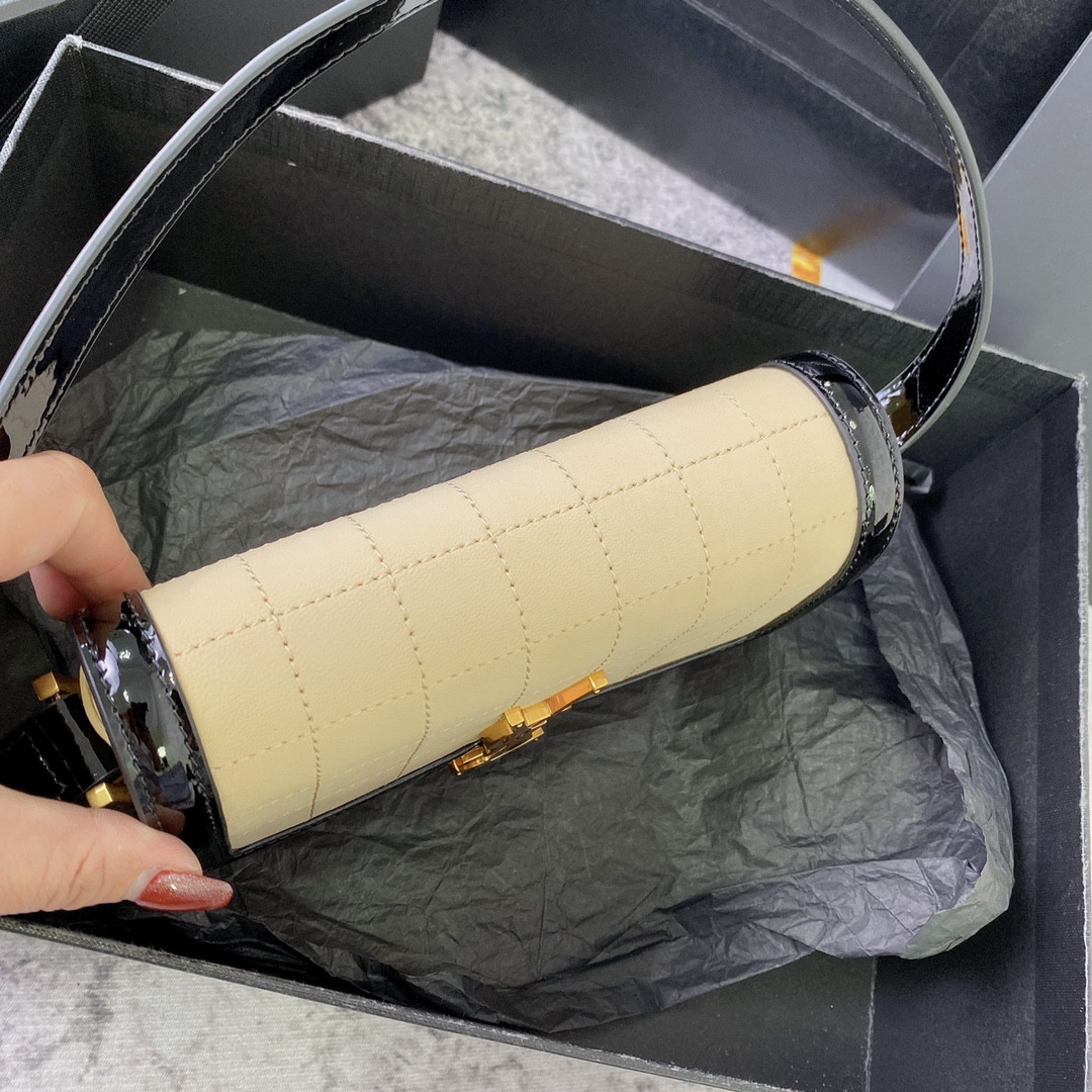 Y51 SOLFERINO SMALL SATCHEL IN BOX Sa1nt Lau*nt 7.4 X 5.1 X 1.9 INCHES