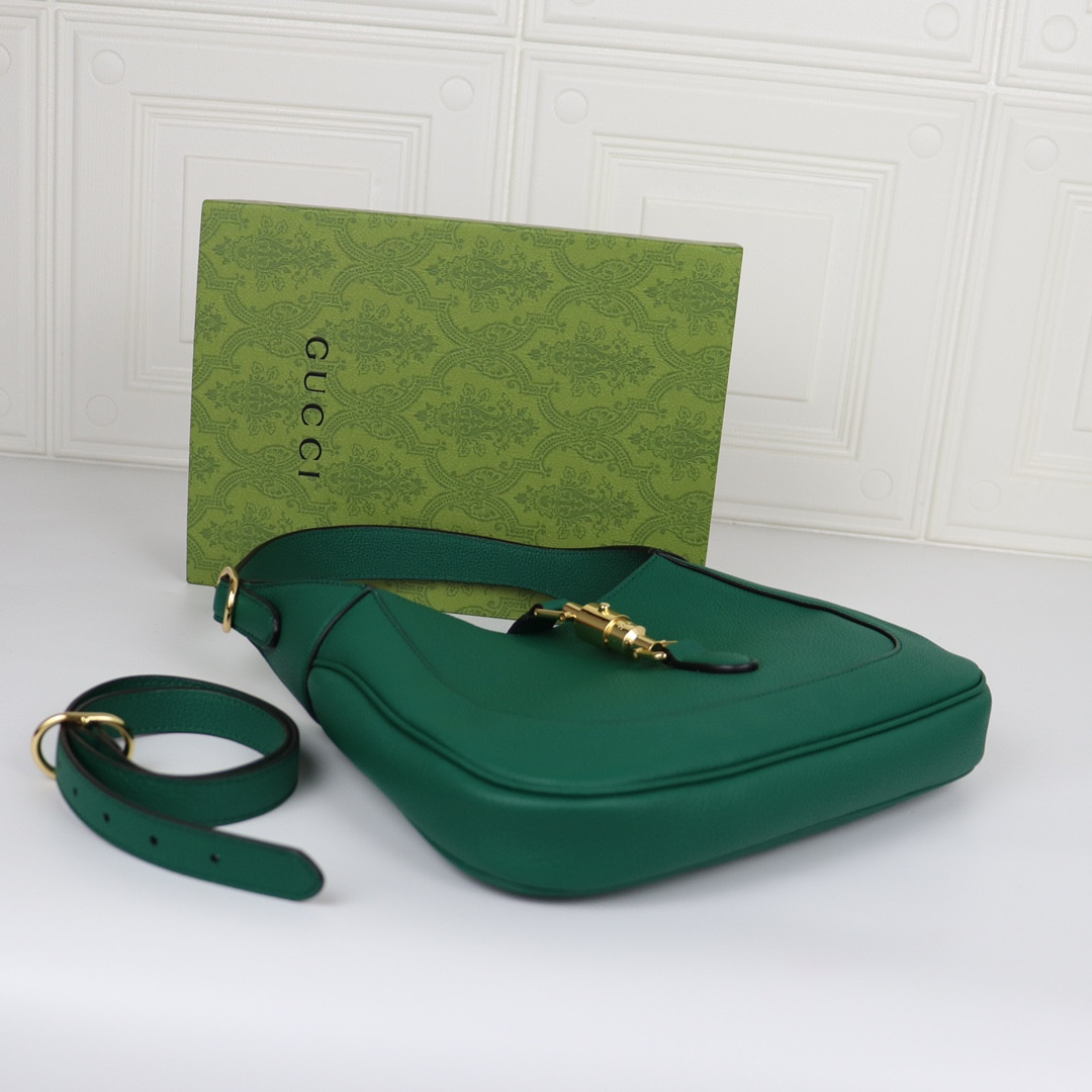 Gvc*1 JACKIE SMALL SHOULDER BAG Green 10.8"W x 7.5"H x 1.6"D