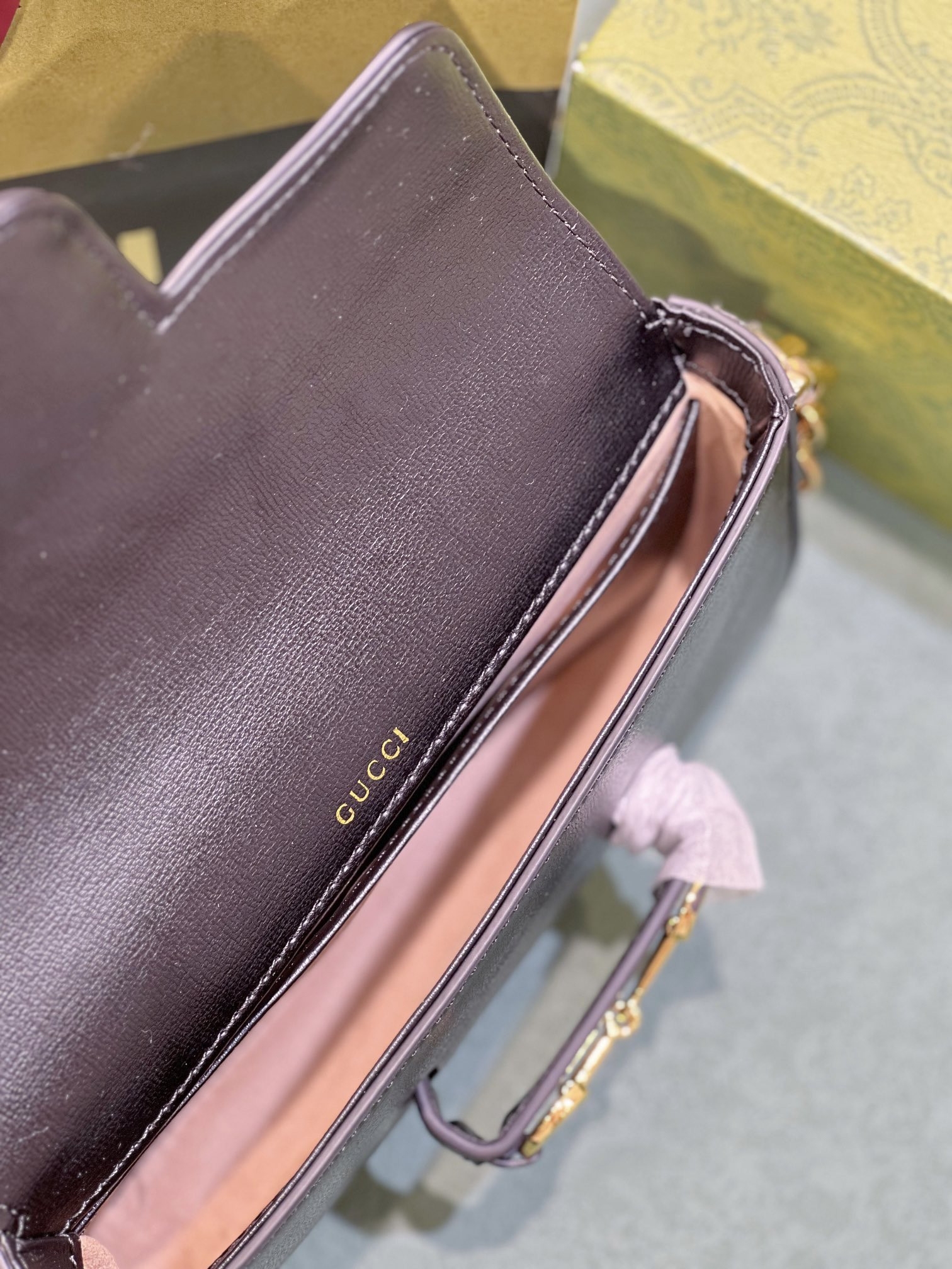 Gvc*1 HORSEBIT 1955 MINI BAG BLACK 8.5"W x 4.9"H x 1.2"D