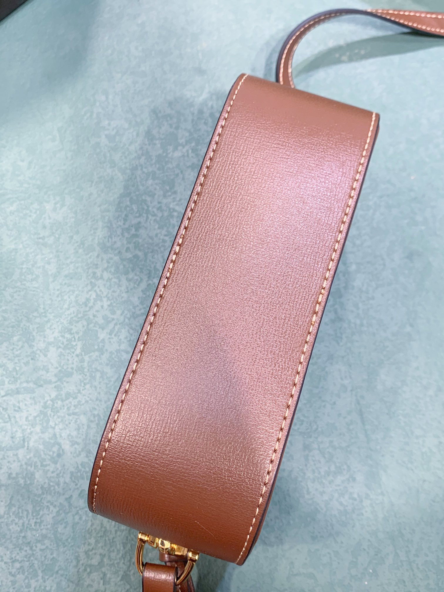 Gvc*1 HORSEBIT 1955 SMALL SHOULDER BAG BROWN 7.9"W x 5.1"H x 2.4"D