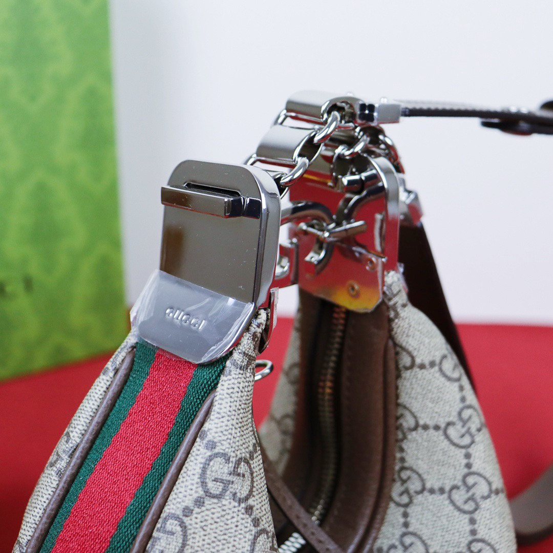 Gvc*1 ATTACHE SMALL SHOULDER BAG Beige and blue 9"W x 8.7"H x 2"D