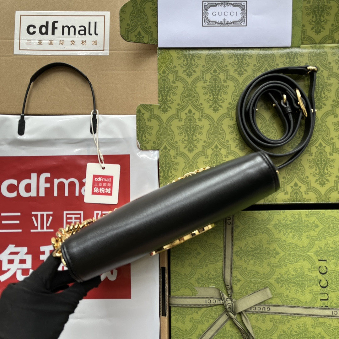 Gvc*1 BLONDIE SHOULDER BAG BLACK 11"W x 6.3"H x 1.6"D