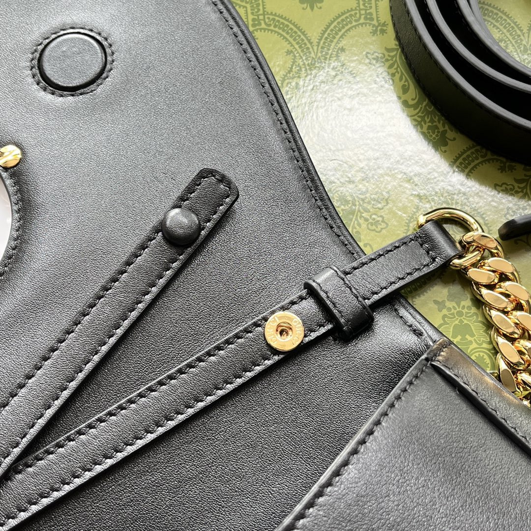 Gvc*1 BLONDIE SHOULDER BAG BLACK 11"W x 6.3"H x 1.6"D