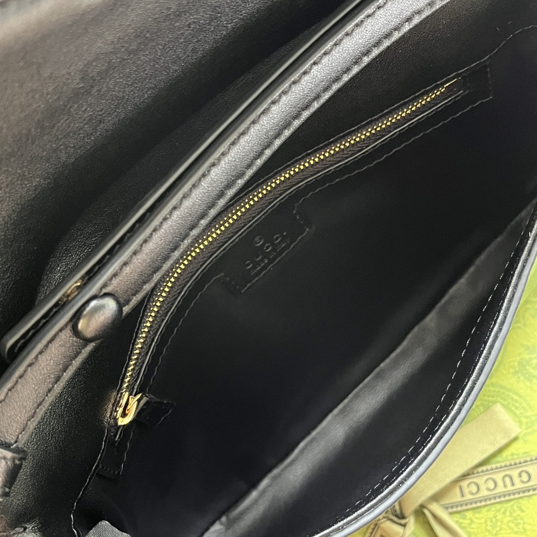 Gvc*1 BLONDIE SHOULDER BAG BLACK 11"W x 6.3"H x 1.6"D