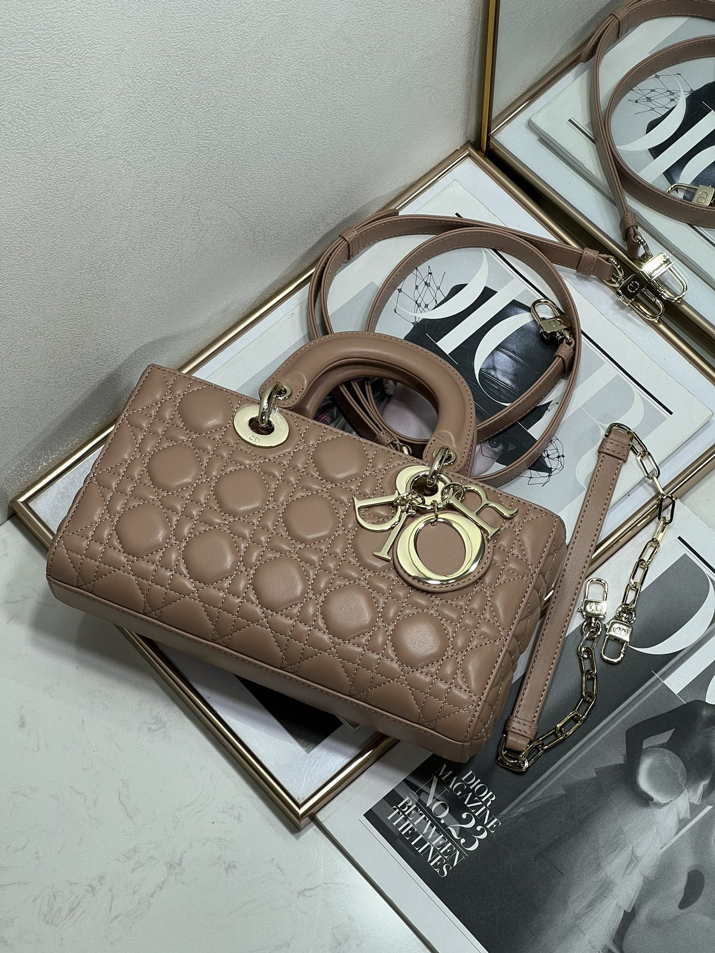 D10r Lady D-Joy bag medium Dark pink 26 x 13.5 x 5 cm