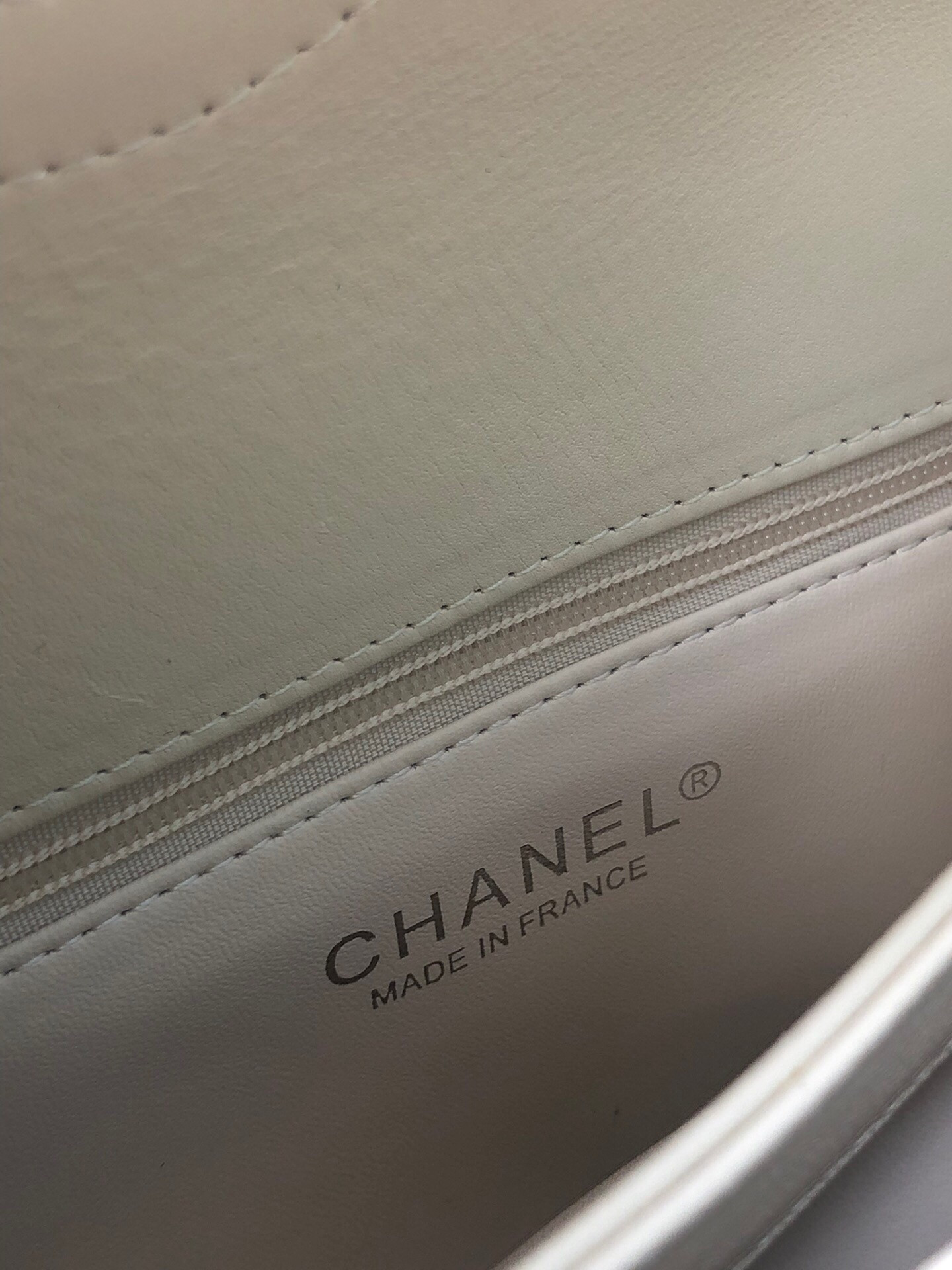 Ch**el FLAP BAG WITH TOP HANDLE 6.6 × 9.8 × 4.7 in