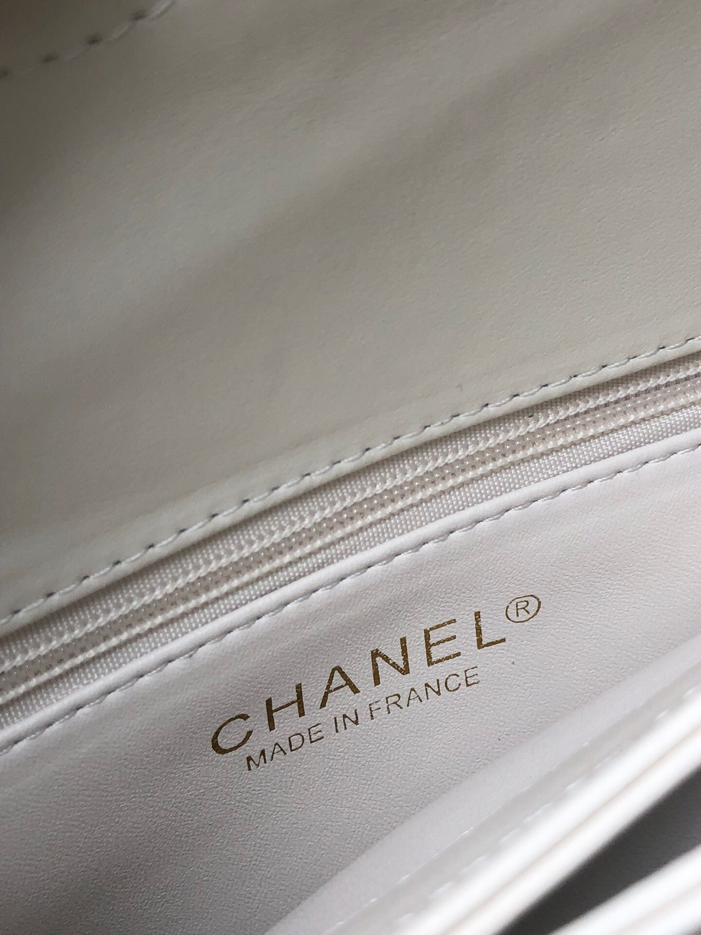 Ch**el FLAP BAG WITH TOP HANDLE 6.6 × 9.8 × 4.7 in