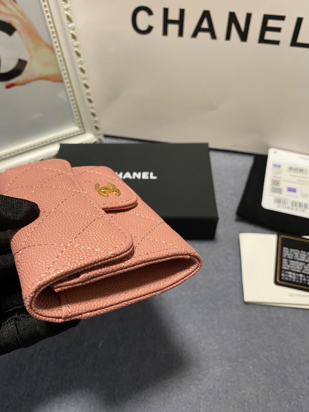 Ch**el CARD HOLDER 11.3 x 7.5 x 2.5 cm