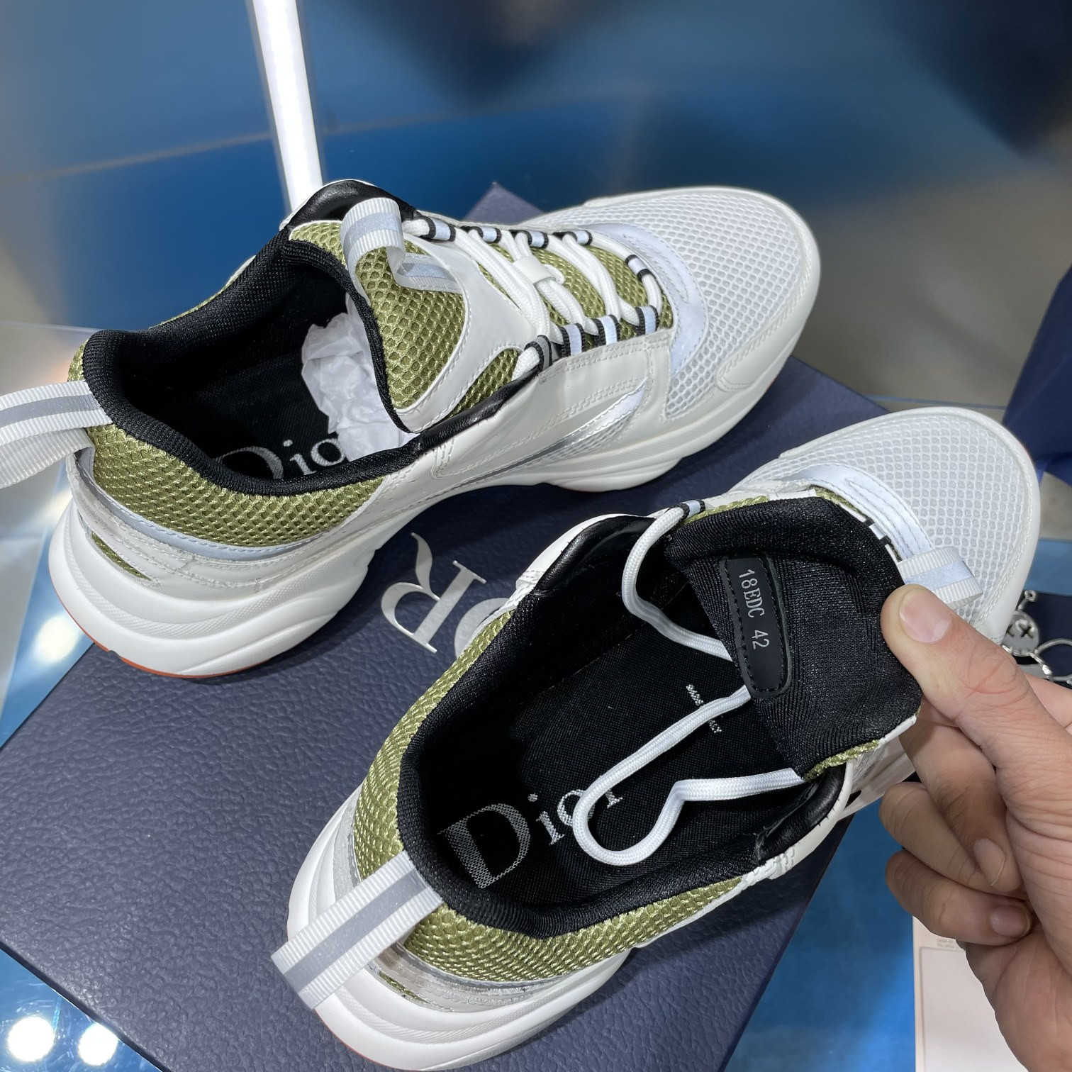 UA D10r B22 white and green Sneaker