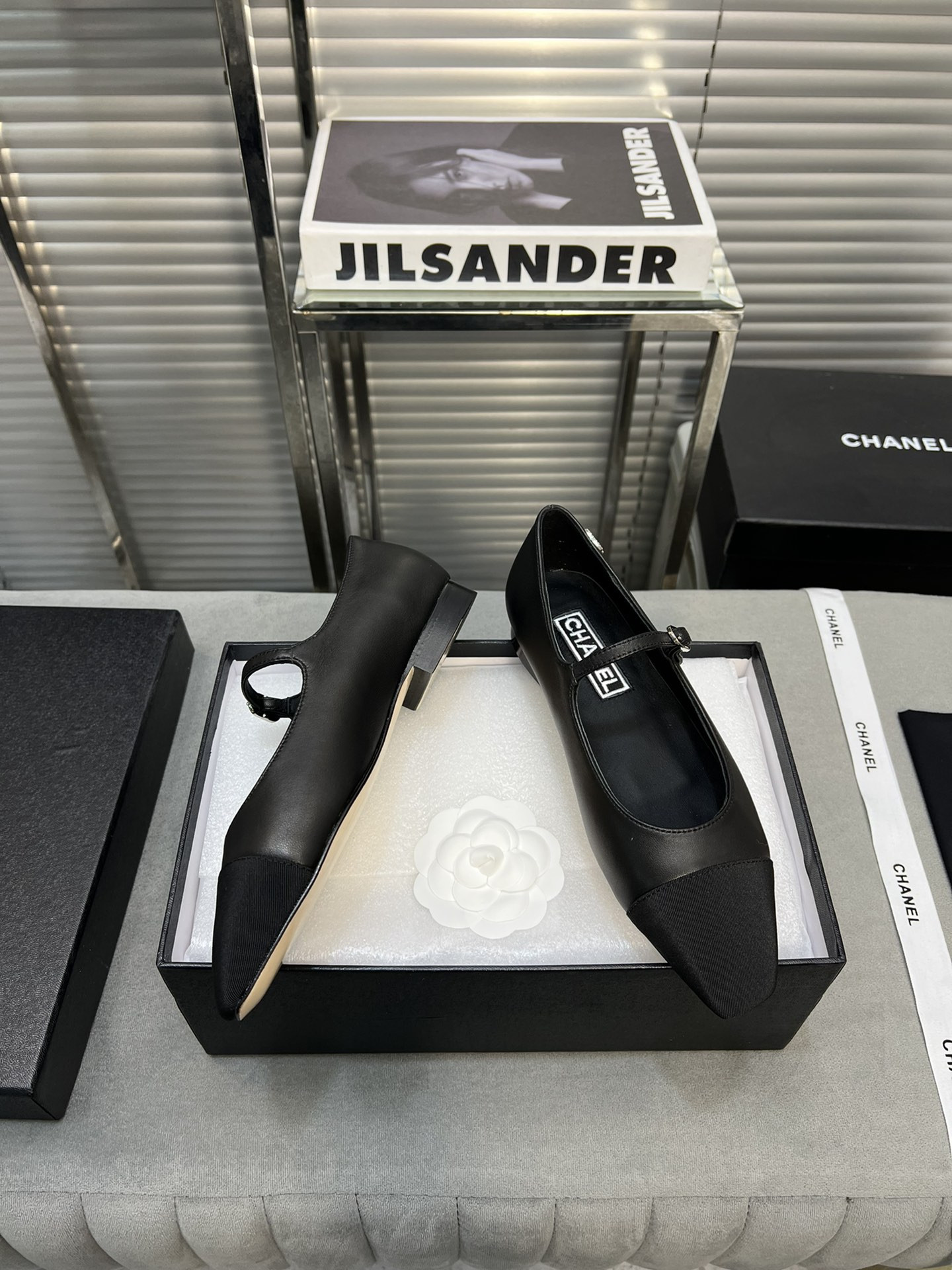 UA Ch**el MARY JANES  Lambskin