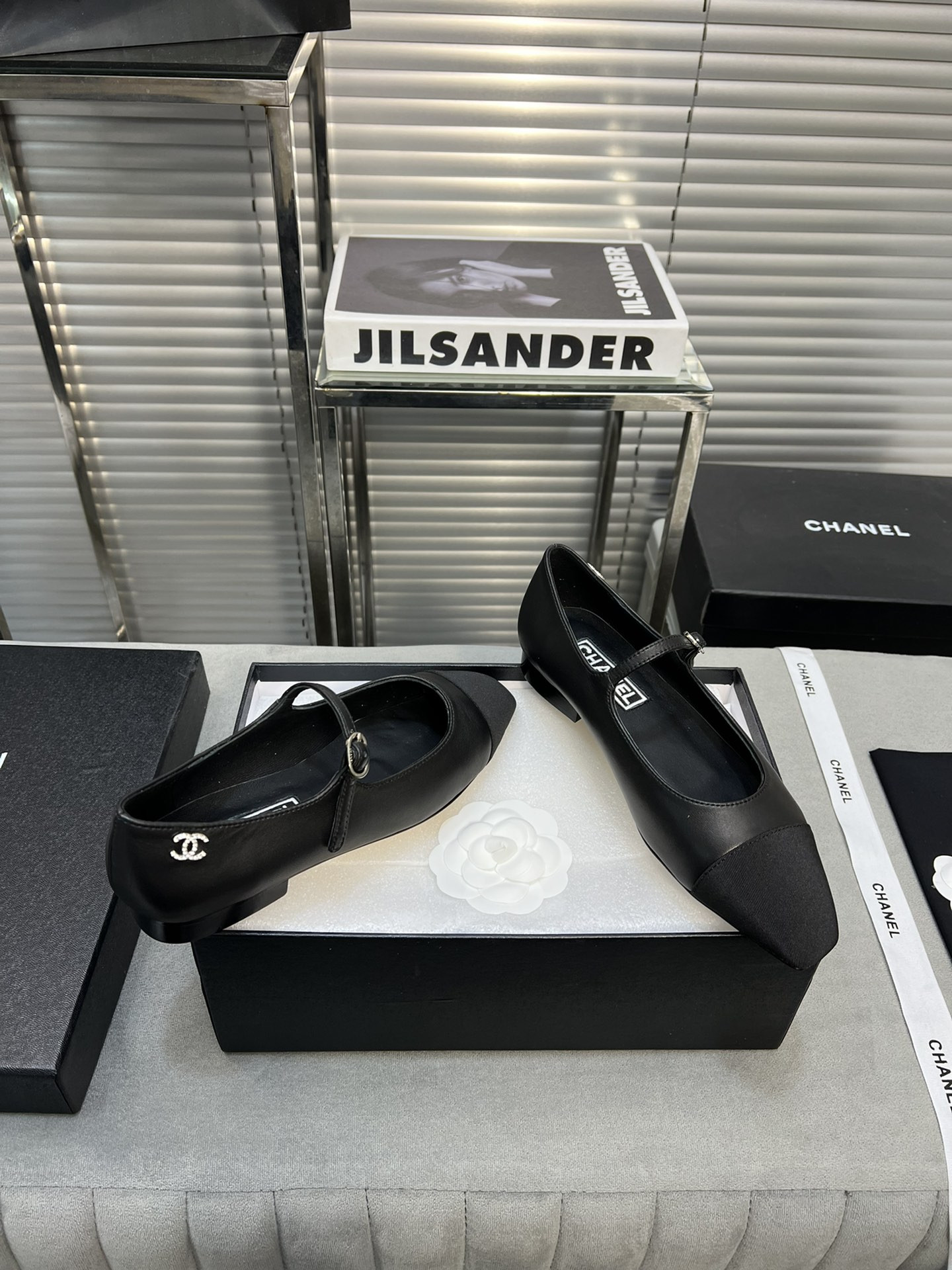 UA Ch**el MARY JANES  Lambskin