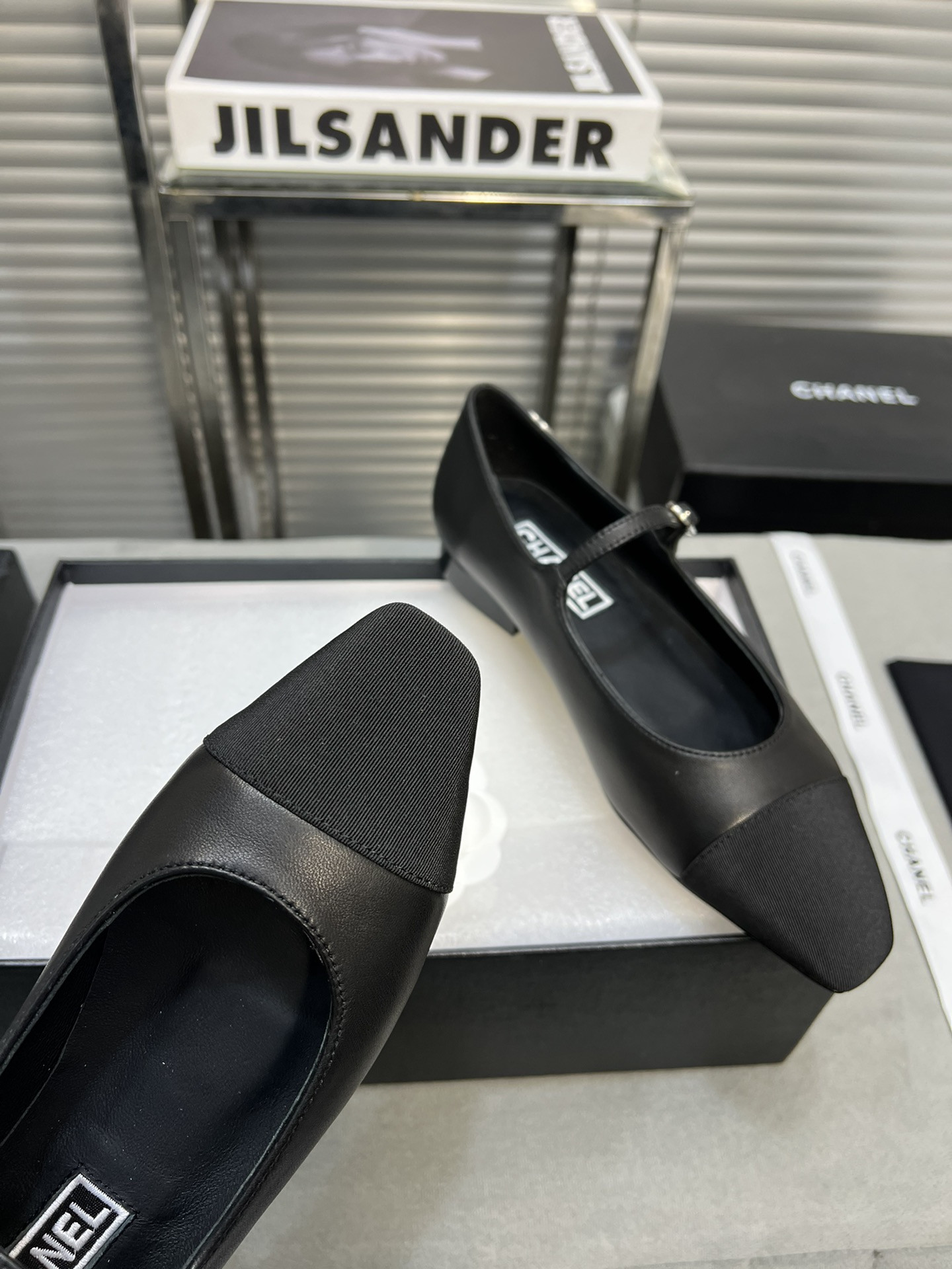 UA Ch**el MARY JANES  Lambskin