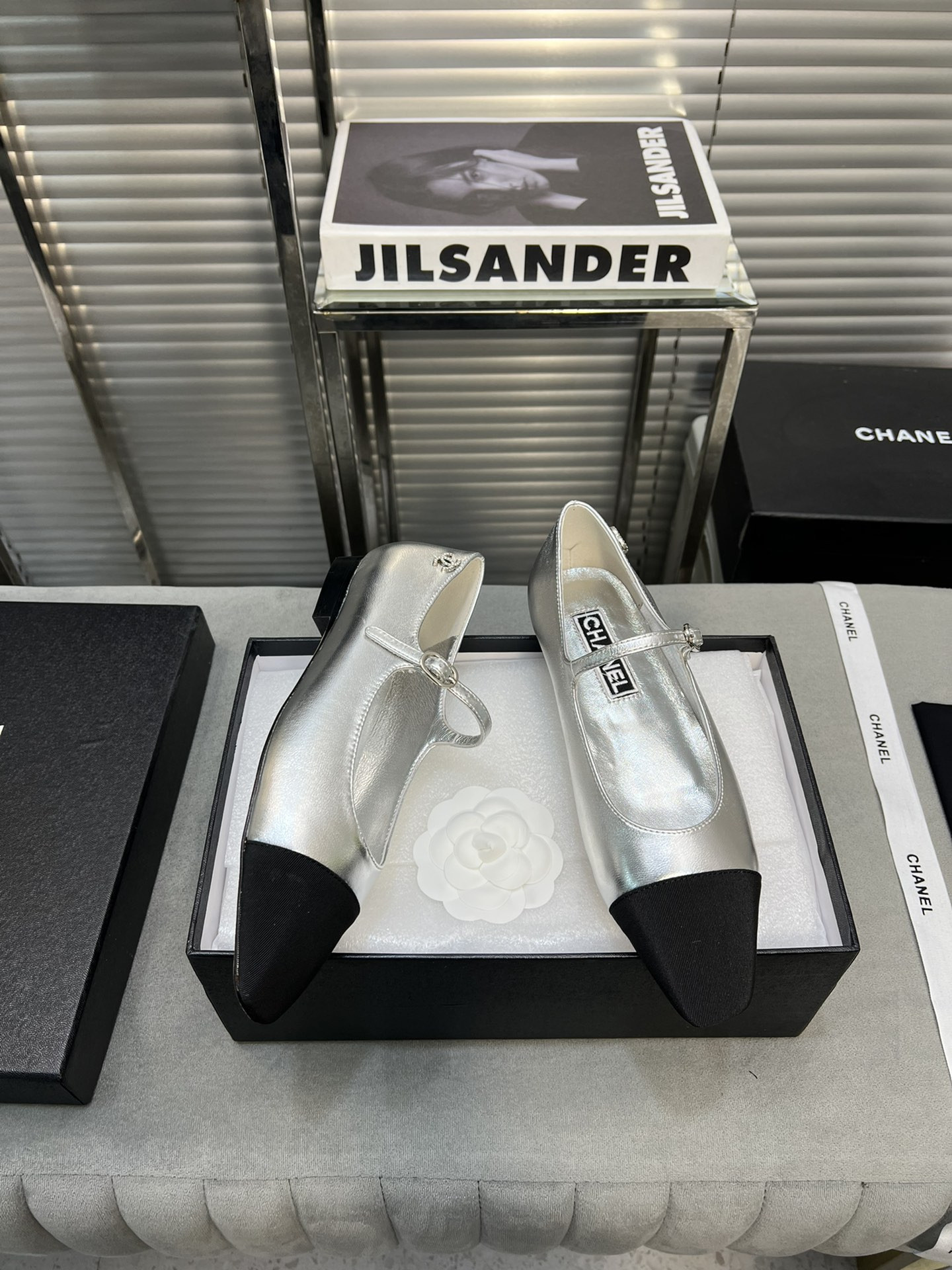 UA Ch**el MARY JANES  Lambskin