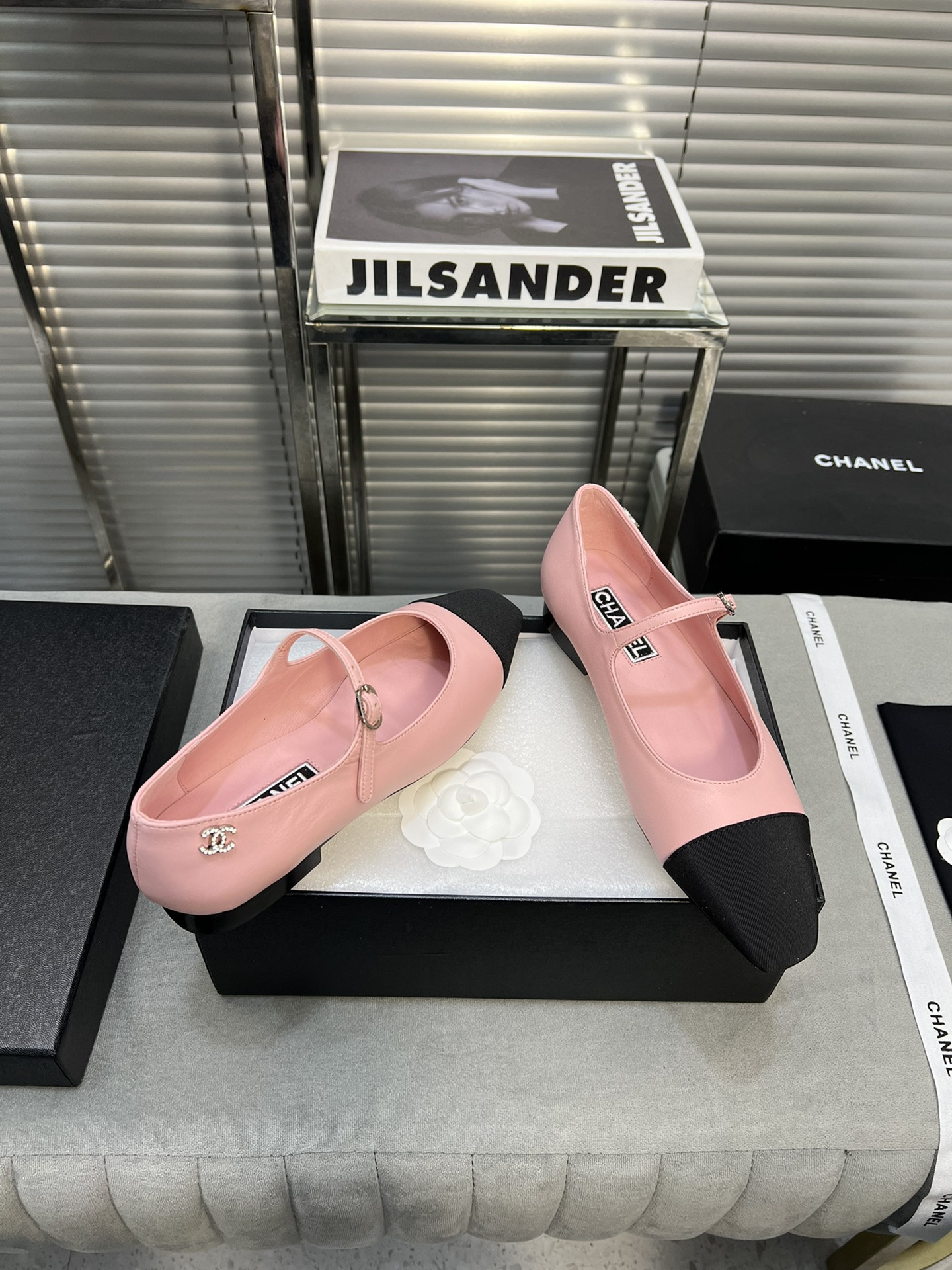 UA Ch**el MARY JANES  Lambskin