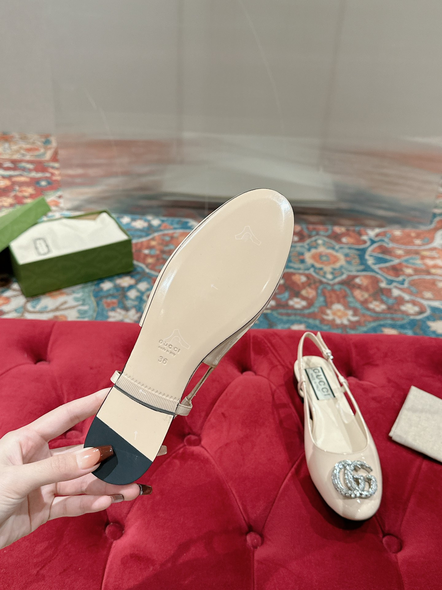 UA Gvc*1 BALLERINA WITH DOUBLE G