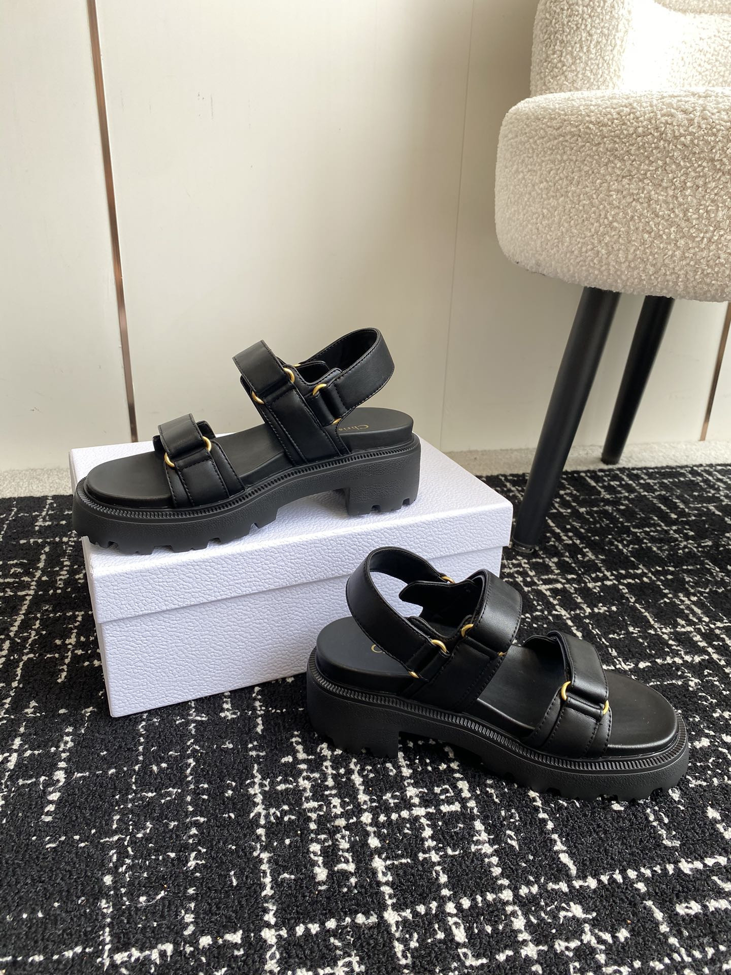 UA D10ract Platform Sandal Black