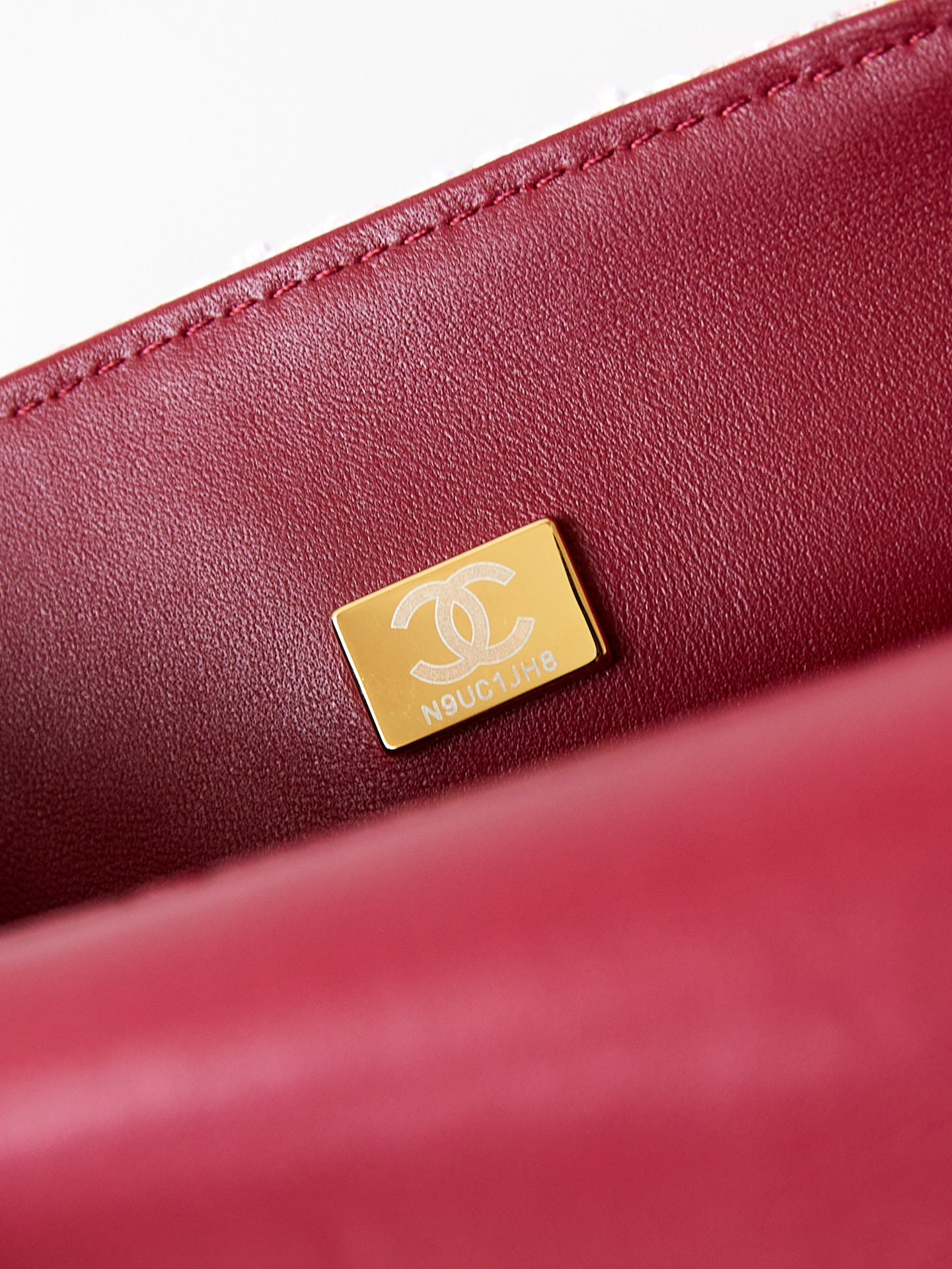 Ch**el Quilted Pink Multicolor Tweed Mini Rectangular Flap Bag 20×10×7cm