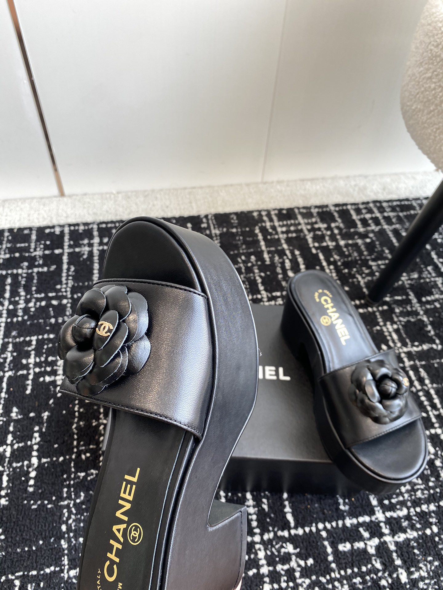 UA Ch**el MULES Platform Heels