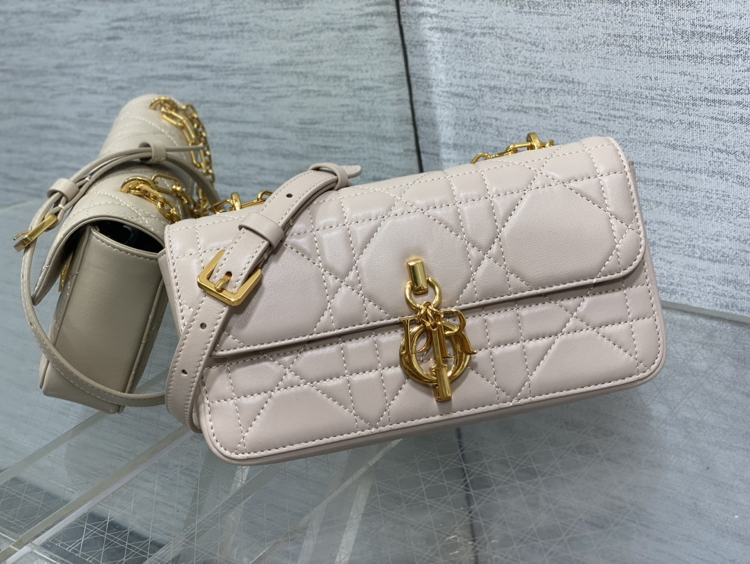 D10r Mini D10r Ange Bag Pink Macrocannage Calfskin 20 x 12 x 5 cm