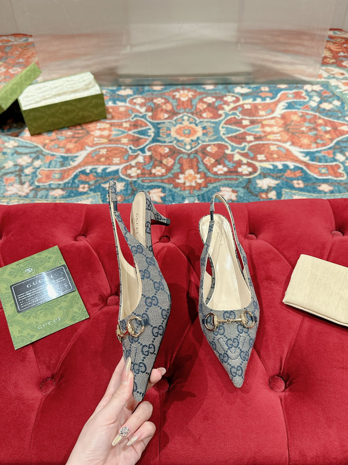 UA Gvc*1 HORSEBIT SLINGBACK PUMP LOW HEEL