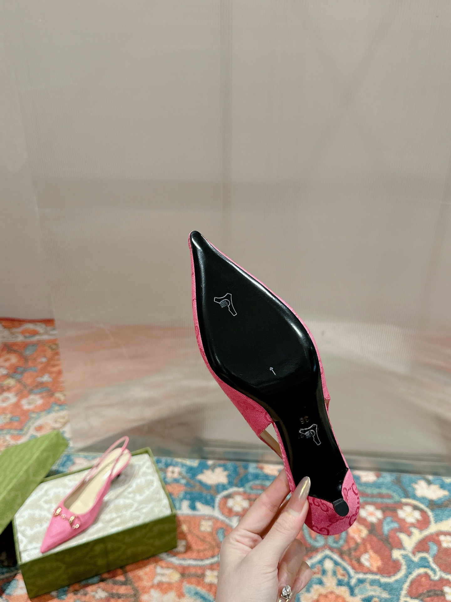 UA Gvc*1 HORSEBIT SLINGBACK PUMP LOW HEEL