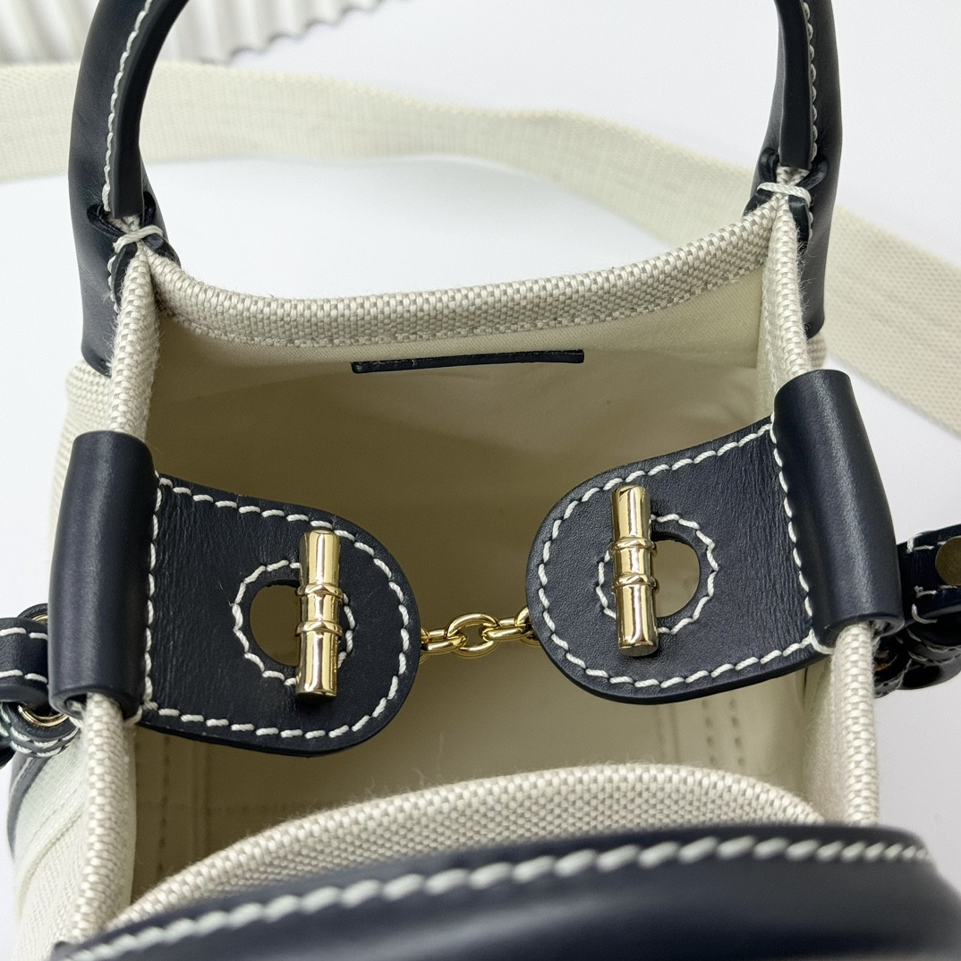 L0r0 P1ana Micro Bale Bag Cotton, Linen 23 x 16 x 14 cm