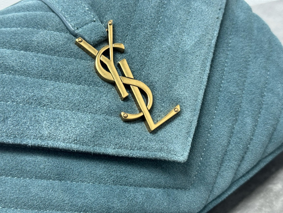 Y51 LOULOU QUILTED SUEDE 23x17x9cm