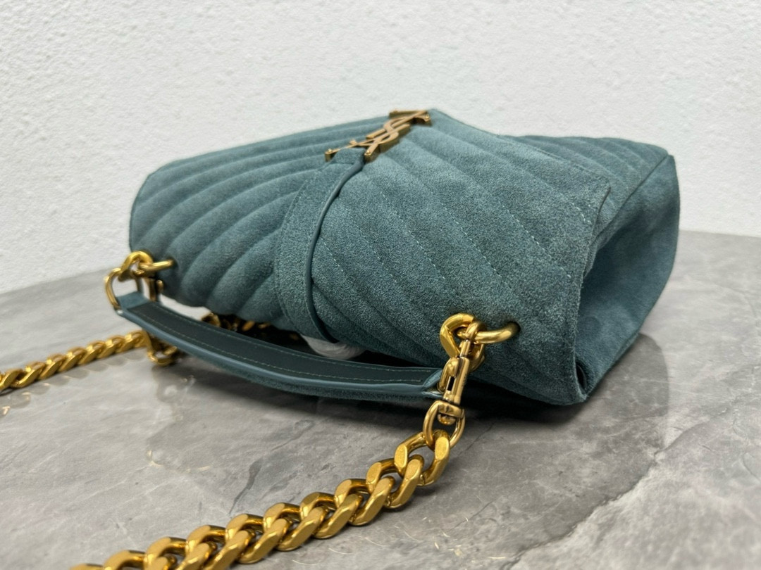 Y51 LOULOU QUILTED SUEDE 23x17x9cm