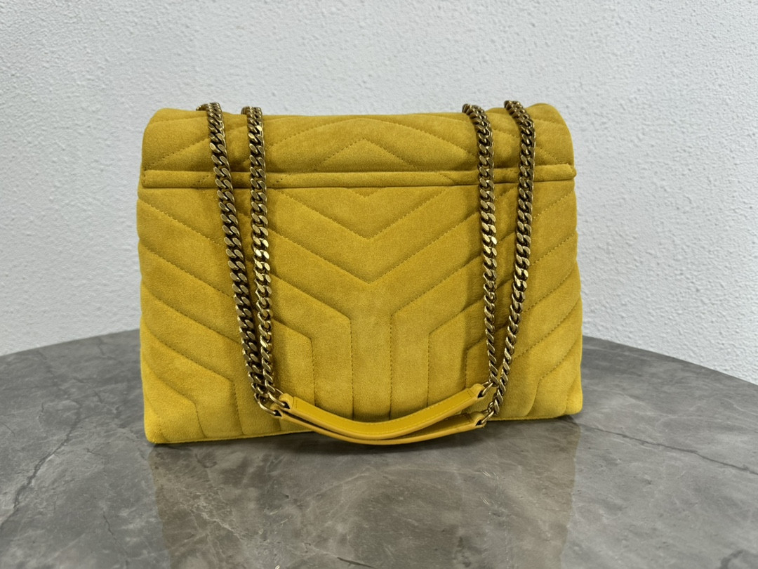 Y51 LOULOU QUILTED SUEDE 32x22x9cm