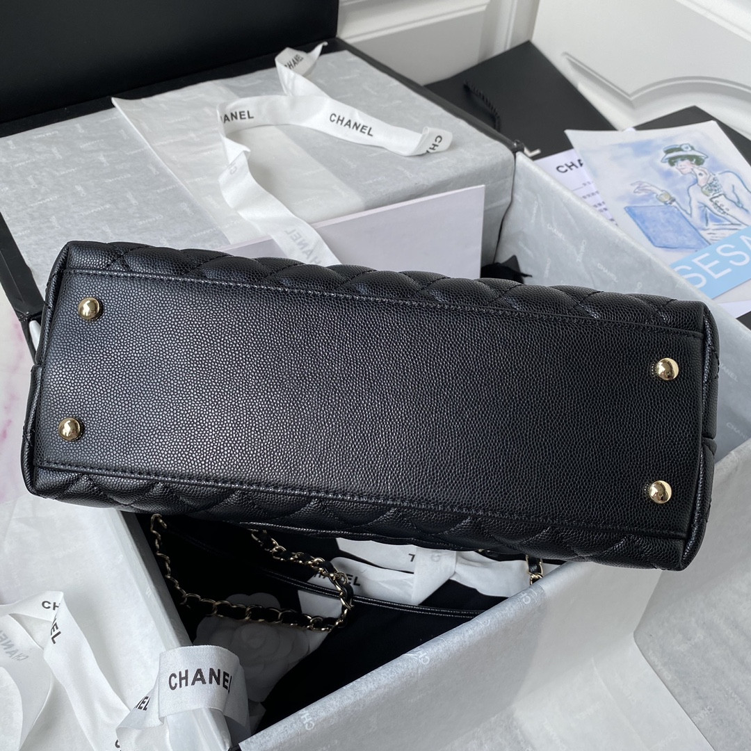 Ch**el Coco Handle Bag 28cm