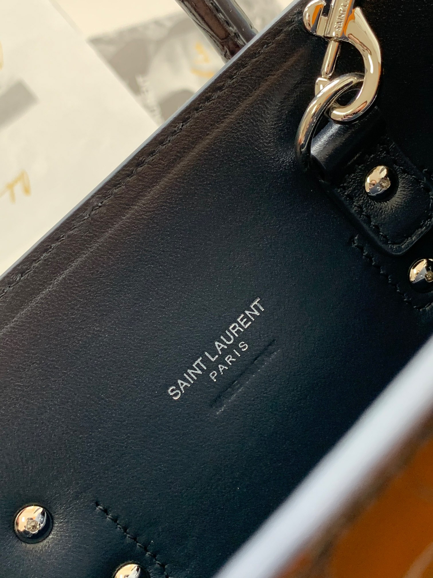 Y51 SAC DE JOUR IN EMBOSSED CROCODILE LEATHER - baby 26x13.5x12.5cm