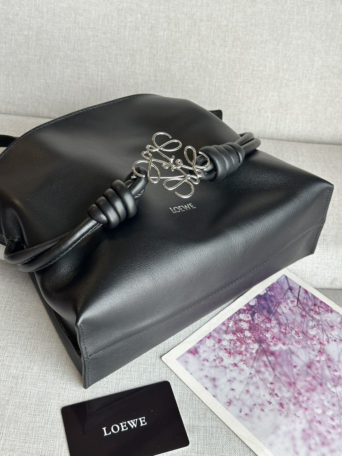 L0ew* Mini Flamenco clutch in nappa calfskin 23.9x9x18cm