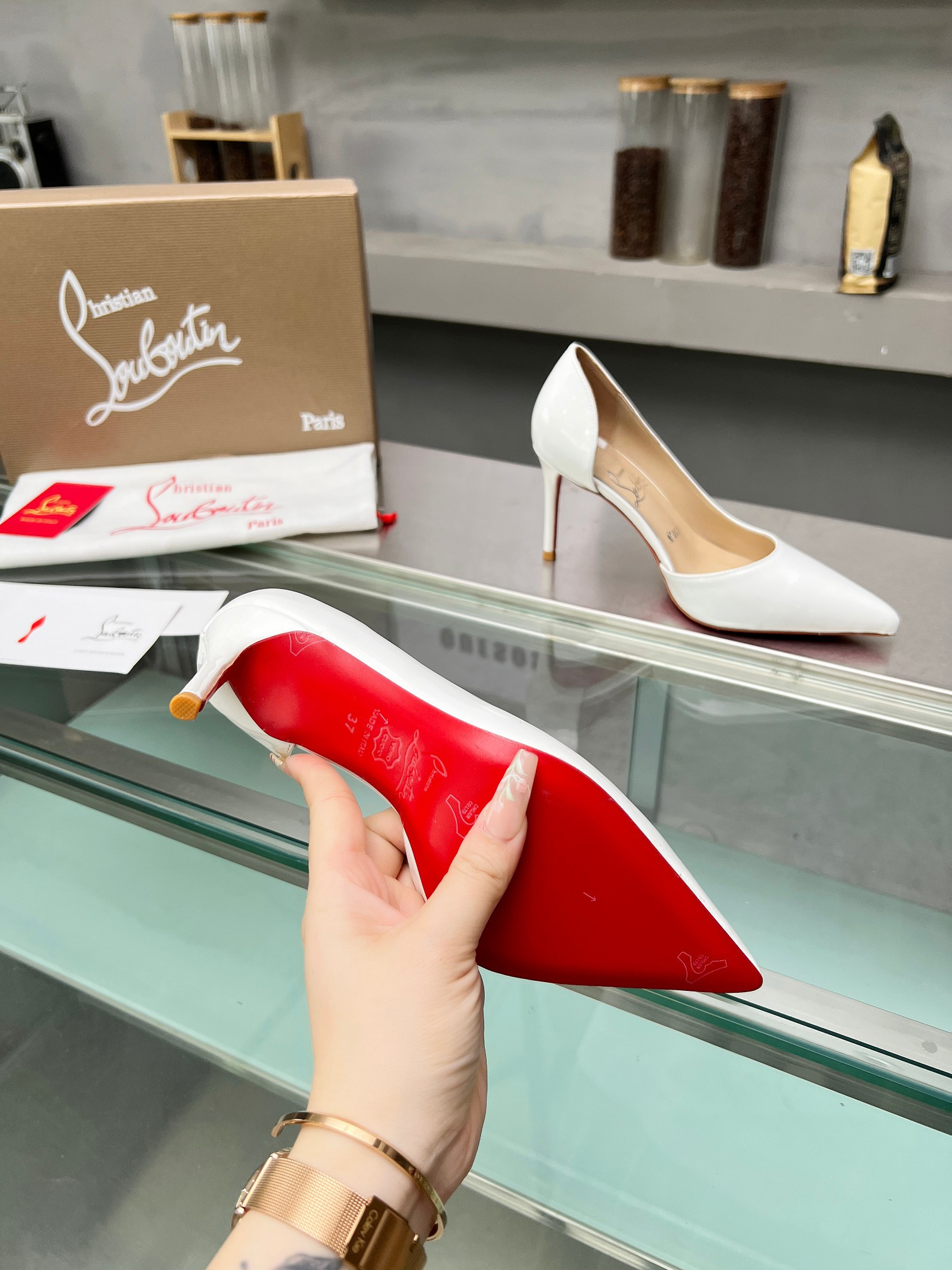 UA Chr1st1an Louboutin CL red-bottom shoes