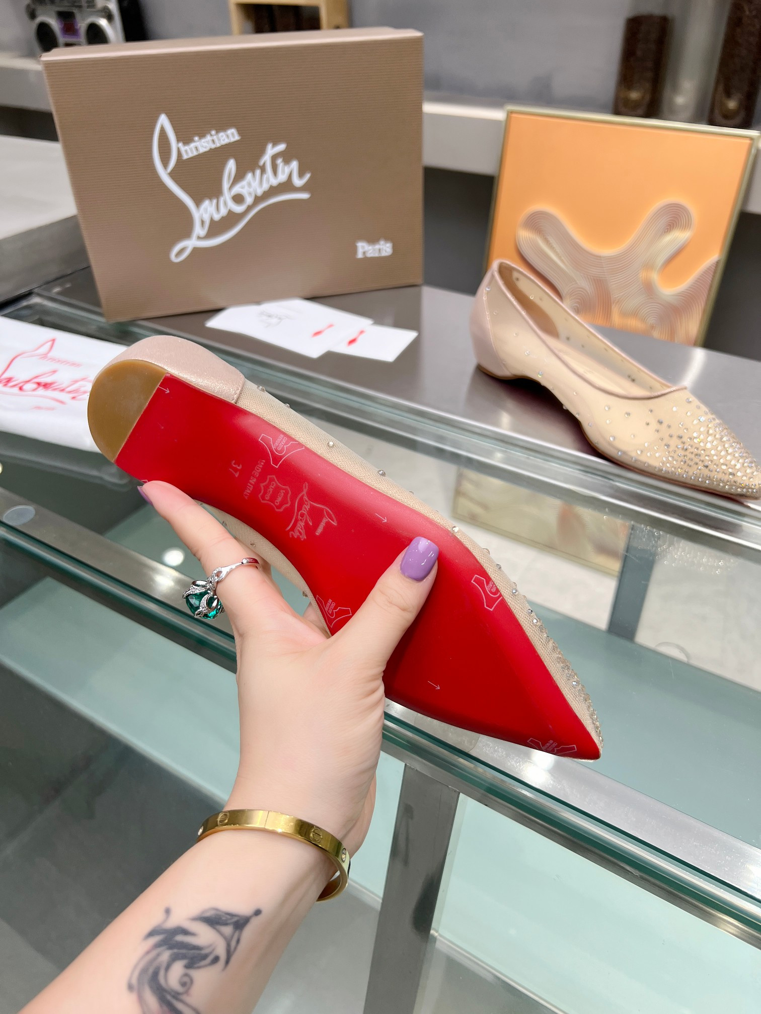 UA Chr1st1an Louboutin CL red-bottom shoes