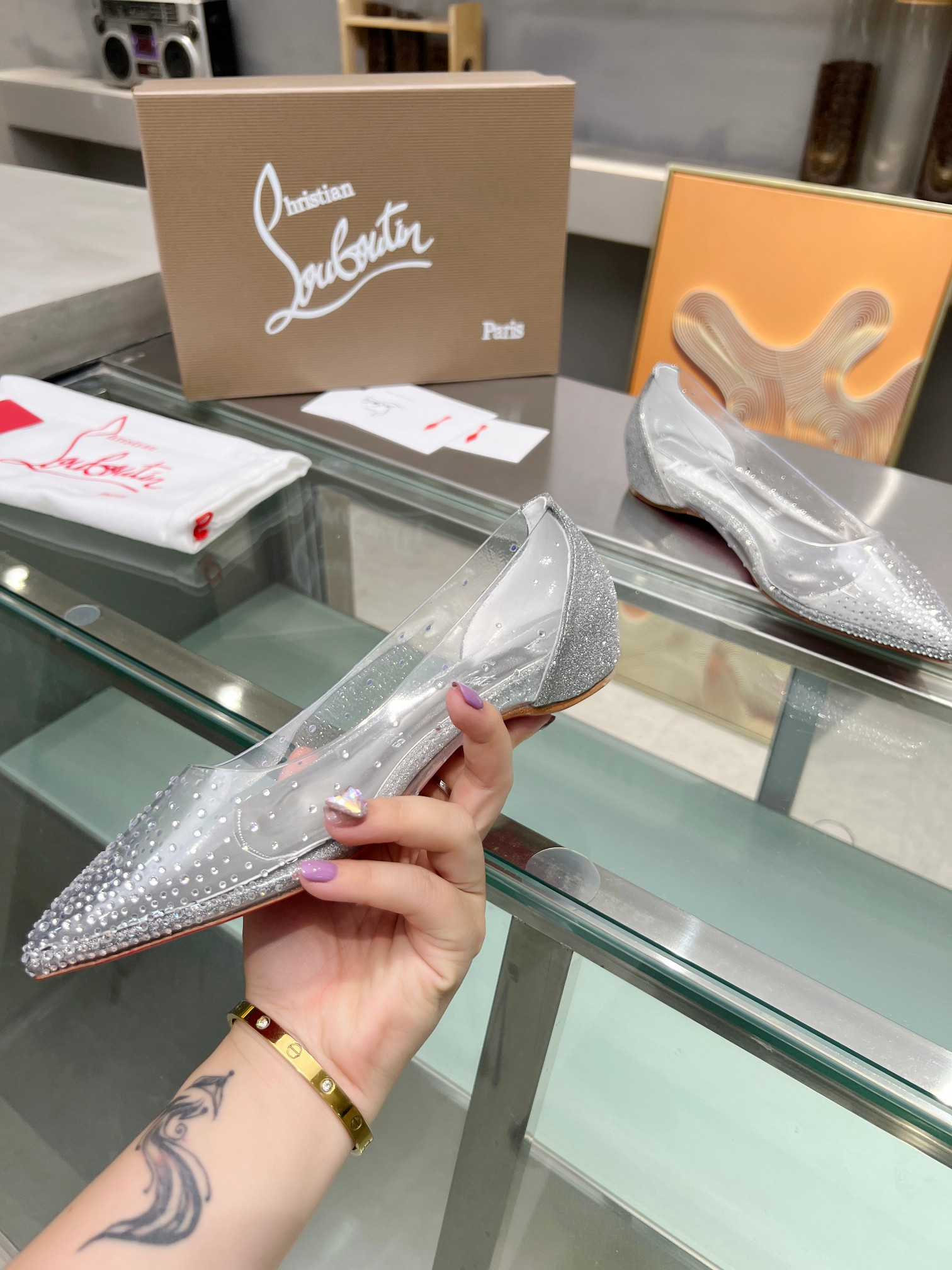 UA Chr1st1an Louboutin CL red-bottom shoes