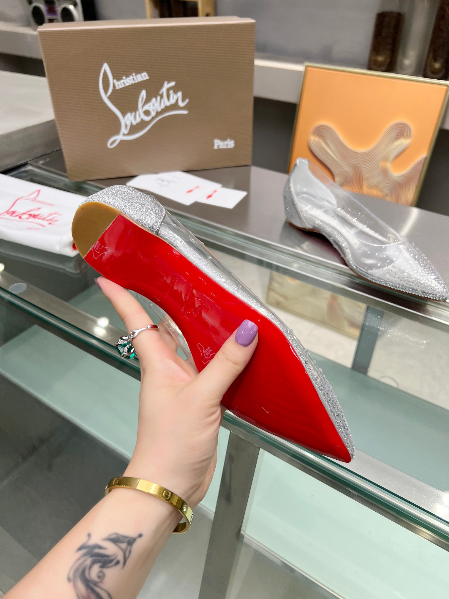 UA Chr1st1an Louboutin CL red-bottom shoes